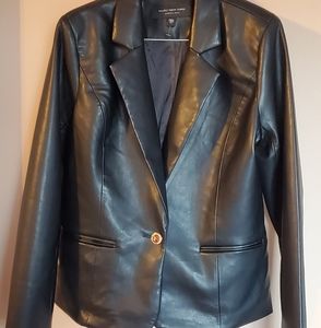 Leather Blazer Jacket